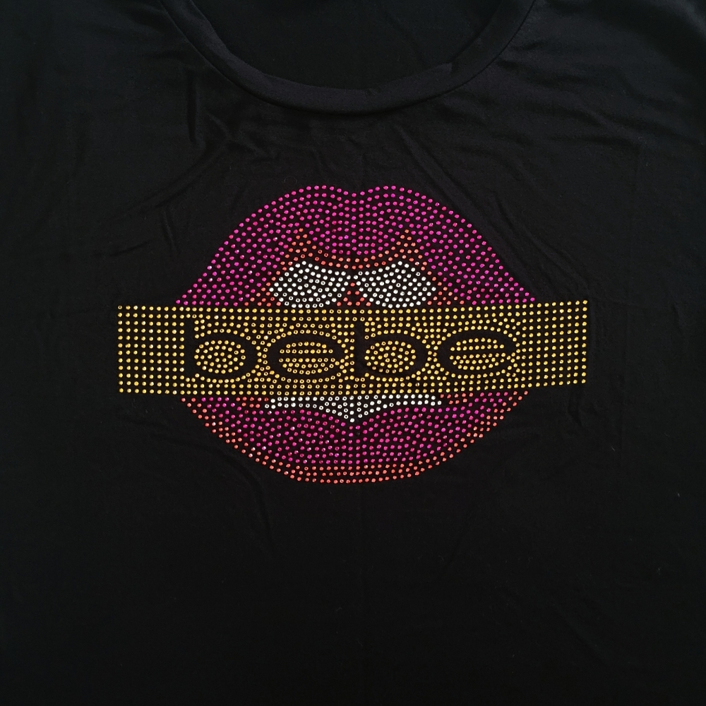 bebe Mouth👄 Grasping "bebe" Banner Top - NWT - Picture 11 of 16